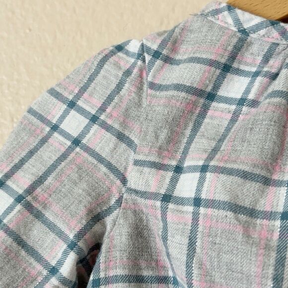 Baby Gap Dress Girls 3 - 6 months Grey Tartan pattern long sleeve button casual - Picture 8 of 8